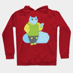 House in the village cat Hoodie